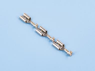 250直型插簧，直帶，鍍鎳（B02-03）