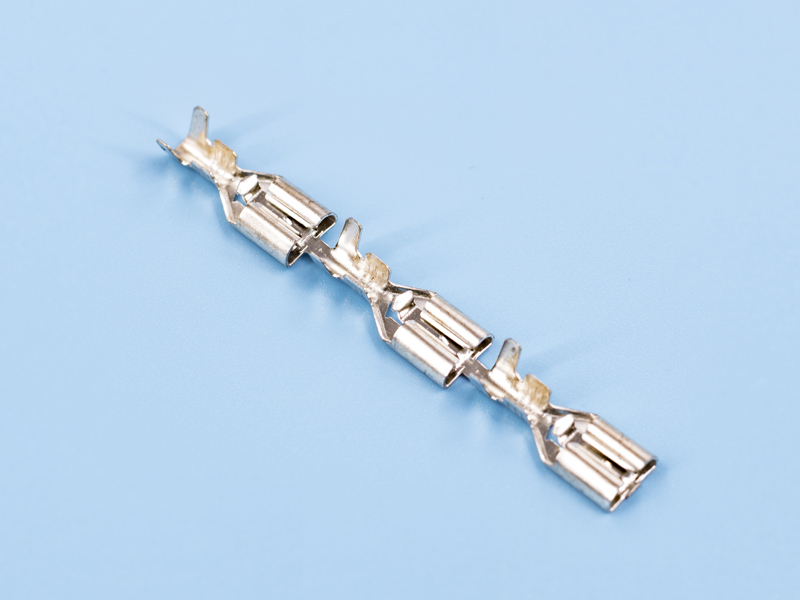 250直型鎖扣插簧，直帶，鍍亮錫（B03-01）