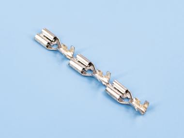 250直型鎖扣插簧，直帶，鍍亮錫（B03-01）