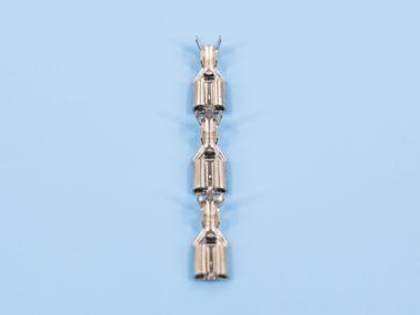 250直型鎖扣插簧，直帶，鍍亮錫（B03-01）