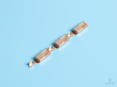 2.8/110方形插簧，紫銅，直帶，原色（DN03-01）