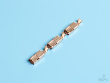 2.8/110方形插簧，紫銅，直帶，原色（DN03-01）