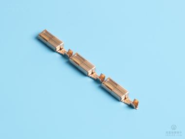 2.8/110方形插簧，紫銅，直帶，原色（DN03-01）