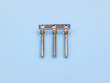 單腳密封公端，黃銅，橫帶，鍍鎳（OG02-05）