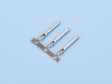 單腳密封公端，黃銅，橫帶，鍍鎳（OG02-01）