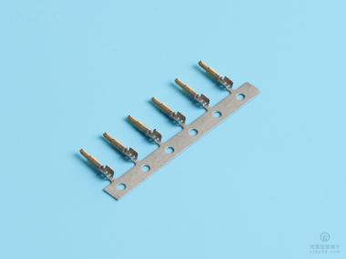 0.9單腳鍍金公端，紫銅，橫帶，鍍金(2U'')（OG06-01）