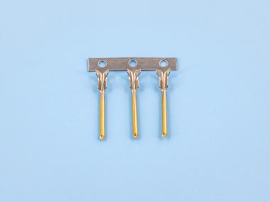 1.0雙腳密封公端，黃銅，橫帶，鍍金（OG12-01）