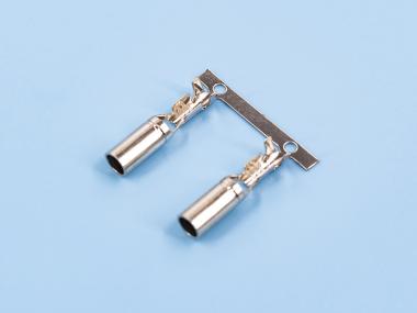 雙腳密封母端，黃銅，鍍鎳，橫帶（OM01-01）