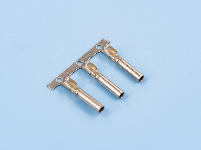 單腳密封母端，黃銅，鍍鎳，橫帶（OM06-06）