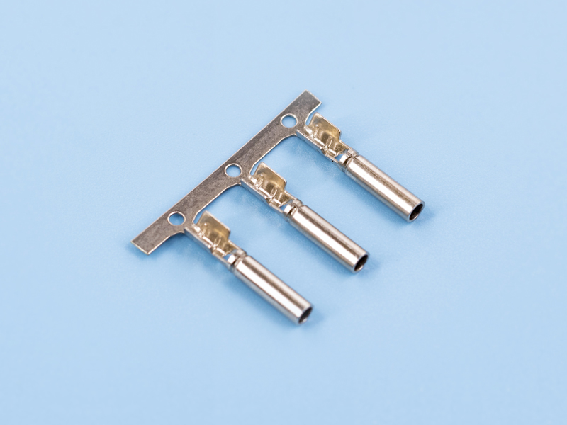 單腳密封母端，黃銅，鍍鎳，橫帶（OM06-02）