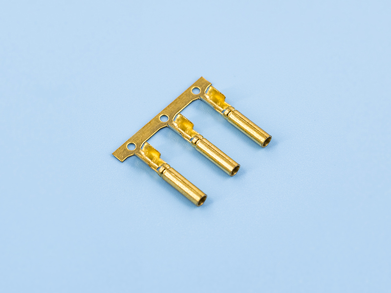 2.0單腳密封母端，黃銅，原色，橫帶（OM06-11）