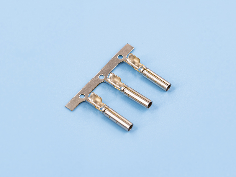 單腳密封母端，黃銅，鍍鎳，橫帶（OM06-03）