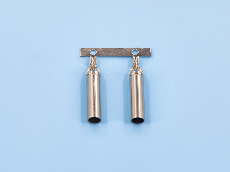 單腳密封母端，黃銅，鍍鎳，橫帶（OM06-04）