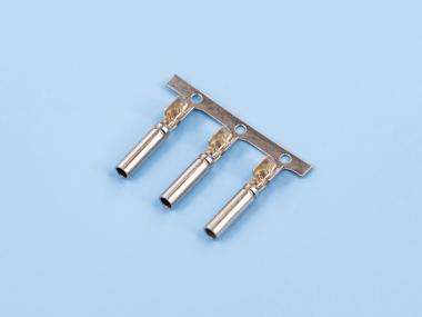 單腳密封母端，黃銅，鍍鎳，橫帶（OM06-02）