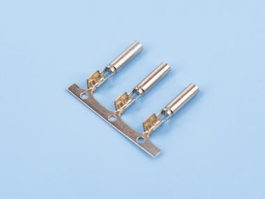 單腳密封母端，黃銅，鍍鎳，橫帶（OM06-02）