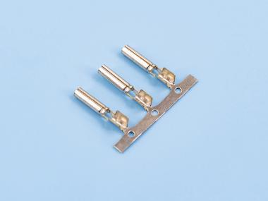 單腳密封母端，黃銅，鍍鎳，橫帶（OM06-03）