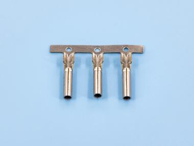 單腳密封母端，黃銅，鍍鎳，橫帶（OM06-03）