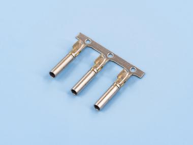 單腳密封母端，黃銅，鍍鎳，橫帶（OM06-06）