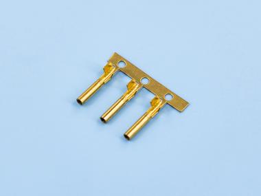 單腳密封母端，黃銅，原色，橫帶（OM06-07）