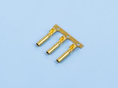 2.0單腳密封母端，黃銅，原色，橫帶（OM06-11）