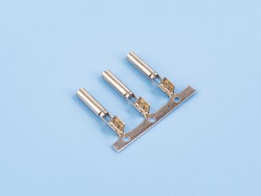 單腳密封母端，黃銅，鍍鎳，橫帶（OM06-02）