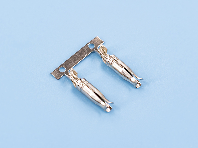 2.35花瓶端子，黃銅，鍍鎳，橫帶（OM09-01）