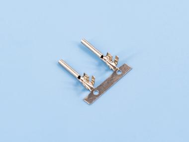 1.0雙腳母端，黃銅，鍍鎳，橫帶（OM15-05）