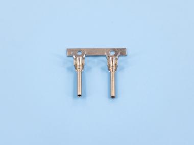 1.0雙腳母端，黃銅，鍍鎳，橫帶（OM15-05）