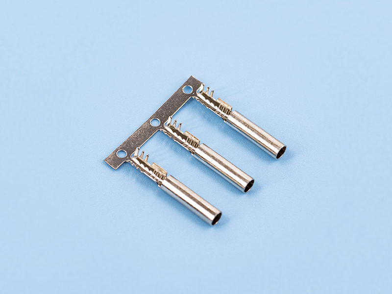 2.0雙腳鯊魚齒母端，黃銅，鍍鎳，橫帶（OM17-01）