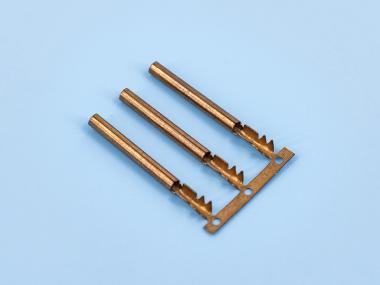 2.0雙腳鯊魚齒母端，紫銅，原色，橫帶（OM17-03）