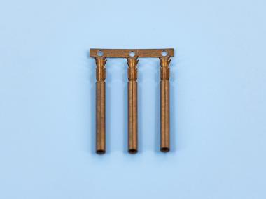 2.0雙腳鯊魚齒母端，紫銅，原色，橫帶（OM17-03）