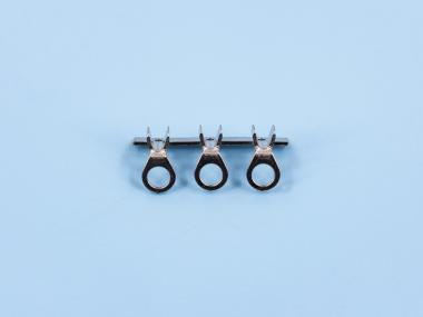 6.5-4.3單腳地環(huán)端子（折彎），黃銅，鍍鎳，橫帶（R11-01）