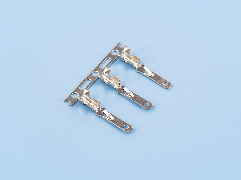 2.8/110帶彈片插片，黃銅，鍍鎳，橫帶（R03-01）