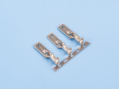 6.3*0.8雙層插片（帶卡扣），黃銅，鍍亮錫，橫帶（T07-01）