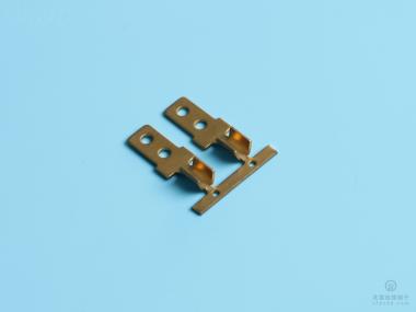 6.3*0.8雙孔插片，黃銅，原色，橫帶（T10-01）